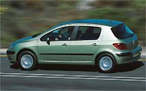 La 307 sacrée Voiture de l’ année 2002