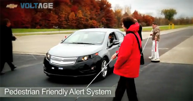 La Chevrolet Volt sort du silence pour les malvoyants