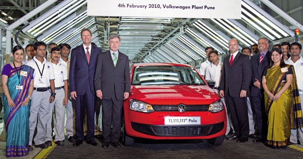 Volkswagen : la Polo numéro 11 111 111 produite en Inde