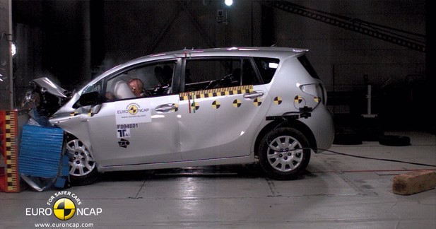 Crash-test EuroNCAP : 5 étoiles pour la Toyota Verso