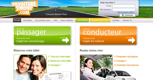 En voiture Simone, un service de covoiturage estival 
