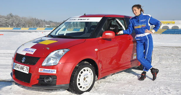 Margot Laffite et la Swift Rally Cup