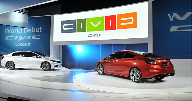 Honda Civic Concept Sedan et Si Concept Coupe : Double Face