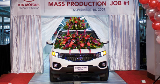 La production débute au sein de la première usine Kia aux USA