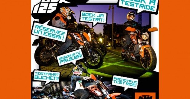 KTM Duke 125 : réservez votre essai sur Facebook