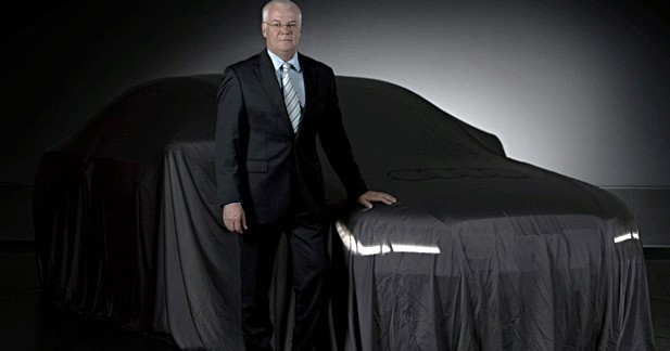 Future Audi A8 : voilée... pour commencer