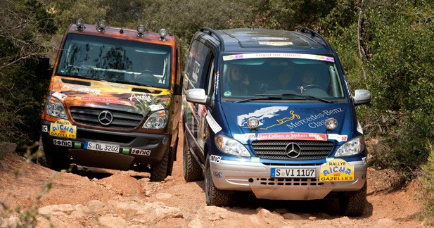 Mercedes engagera 2 équipages au Rallye Aïcha des Gazelles