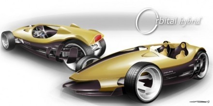Sbarro Orbital Hybrid, concept biplace américano-suisse 