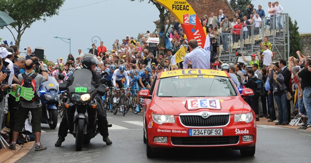 Skoda roule pour le Tour de France