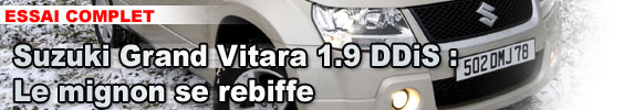 Suzuki Grand Vitara 1.9 DDiS : le mignon se rebiffe
