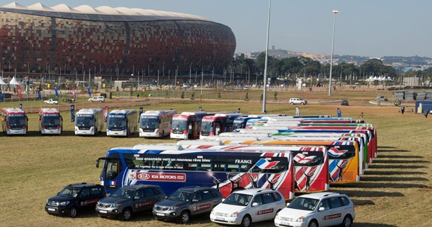 Kia livre 200 véhicules pour la Coupe du Monde de football