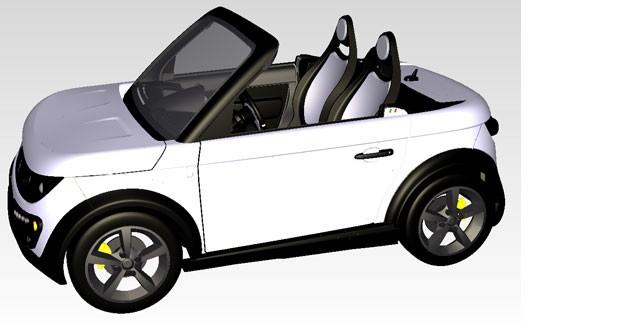 La Tazzari Zéro en version roadster : encore plus exclusive
