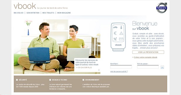 Volvo Vbook : un journal de bord en ligne