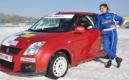 Margot Laffite et la Swift Rally Cup