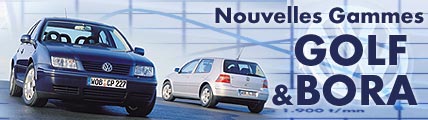 Nouvelles gammes Golf & Bora