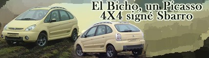 El bicho, Un Picasso 4x4 signé Sbarro