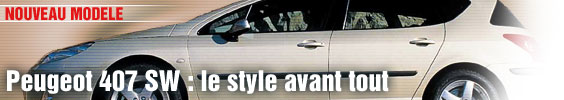 Peugeot 407 SW : le style avant tout