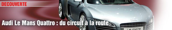 Découverte/ Audi Le Mans Quattro : du circuit à la route