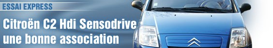 Essai Express/ Citroën C2 Hdi Sensodrive : une bonne association