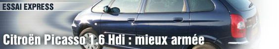 Essai Express/ Citroën Picasso 1.6 Hdi : mieux armée