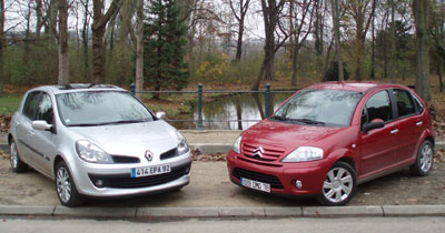 Match : la Clio 1.5 dCi 105 face à la C3 HDi 110 FAP  rigueur contre rondeurs