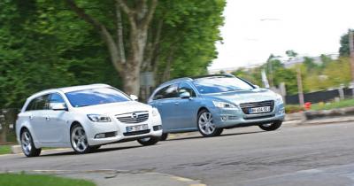 Match Peugeot 508 SW 2.0 HDI140 / Opel Insigna Sports Tourer 2.0 TDCI 160 : des atouts de poids