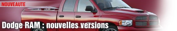 Dodge Ram : nouvelles versions