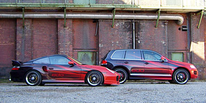 Edo s’attaque au Touareg et à la Porsche 996 Turbo