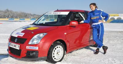 Margot Laffite et la Swift Rally Cup
