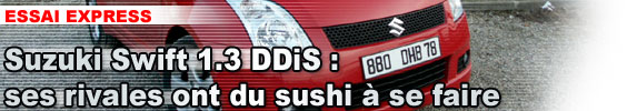 Suzuki Swift 1.3 DDiS 70 ch : ses rivales ont du sushi à se faire