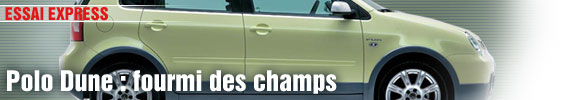 Essai Express/ VW Polo Dune : fourmi des champs