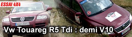 Essai/ Vw Touareg R5 Tdi : demi V10
