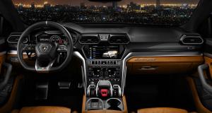 Le Lamborghini Urus dispose d’une station multimédia CarPlay avec système hi-fi Bang & Olufsen