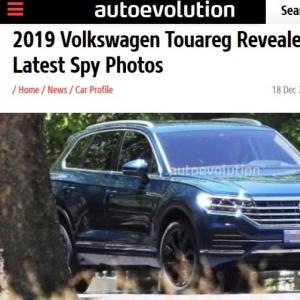 Le futur Volkswagen Touareg surpris sans camouflage