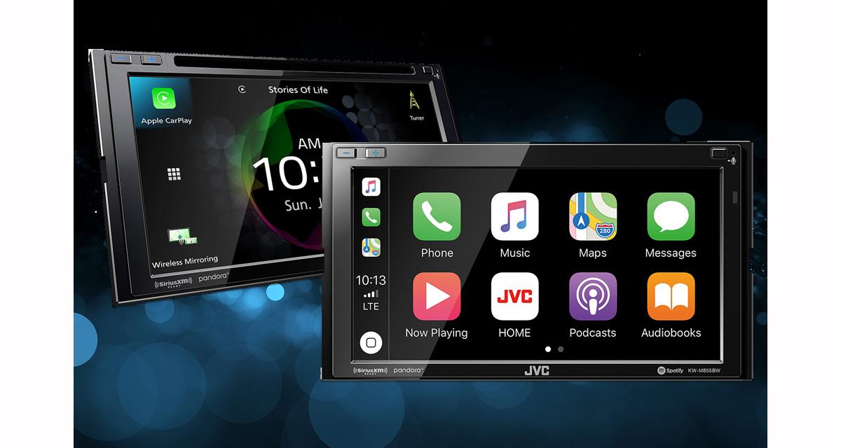 Au CES 2019, JVC présentait deux autoradios vidéo avec CarPlay et Android Auto Wireless