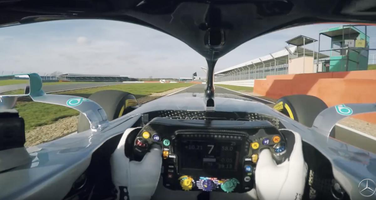 Vidéo Mercedes W10 EQ Power+ : premiers tours de roue avec Lewis Hamilton
