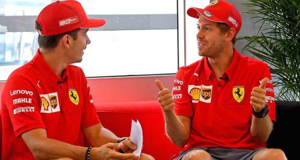 Leclerc à propos de sa relation avec Vettel : 
