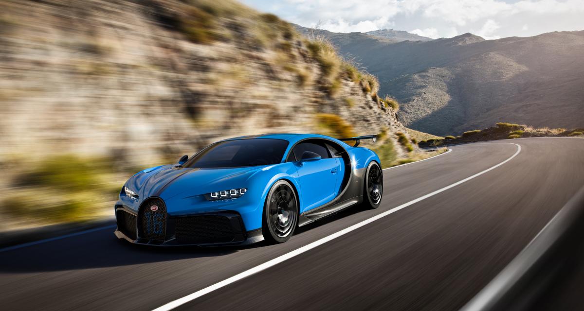 Bugatti Chiron Pur Sport : les courbes et la vitesse