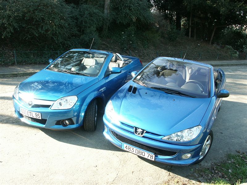  - Comparo Opel Tigra vs Peugeot 206 CC