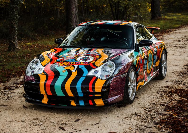  - Porsche 911 GT3 CS type 996 par Speedy Graphito | les photos officielles de l'art car aux enchères Artcurial