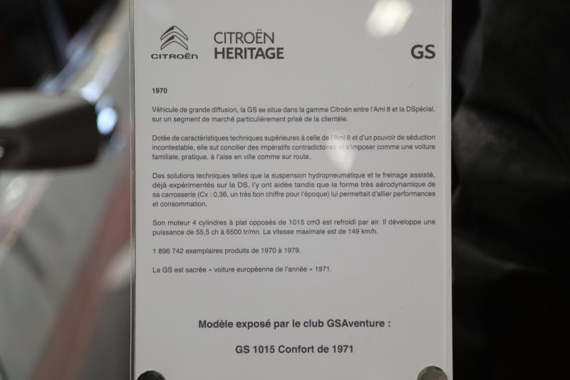  - Les 50 ans de la Citroën GS | nos photos des GS et GSA à Rétromobile 2020