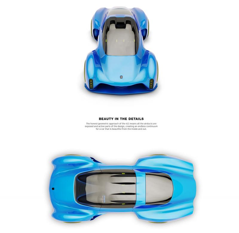Project 411 | Les photos de la Porsche 911 du futur imaginée par deux designers