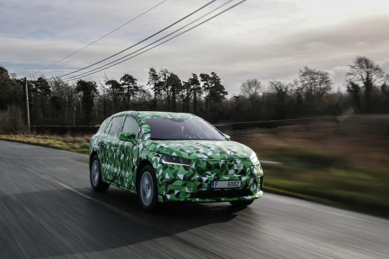  - Skoda Enyaq iV (2021) | Les photos du SUV familial électrique en mode camouflage