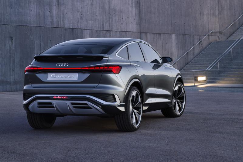 Audi Q4 e-tron Sportback (2021) | Les photos du futur SUV coupé électrique