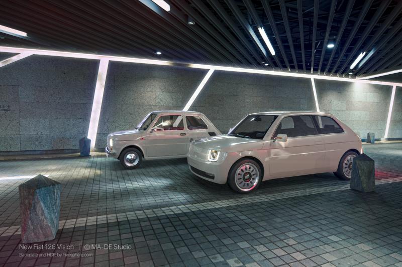  - Fiat 126 Vision | Les photos de la citadine italienne néo-rétro by MADE Studio