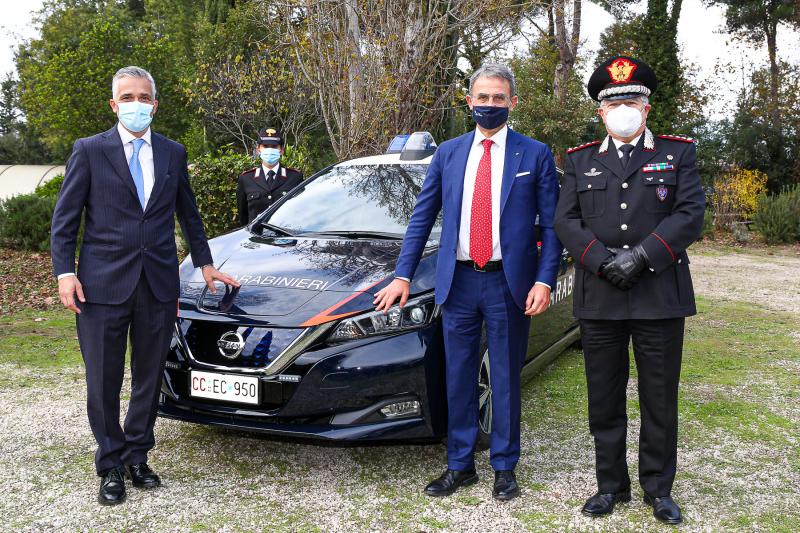 Nissan Leaf des carabiniers italiens | les photos