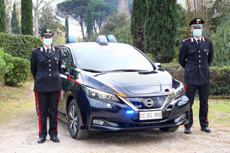 Nissan Leaf des carabiniers italiens | les photos