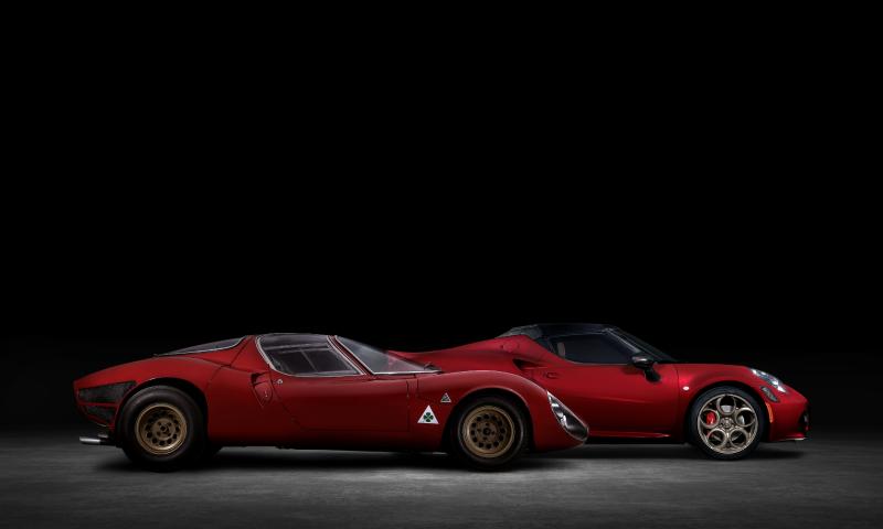 Alfa Romeo 4C Spider 33 Stradale Tributo | Les photos de la sportive hommage