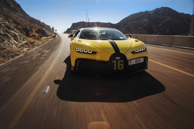  - Bugatti Chiron Pur Sport | Les photos du bolide dans les monts Hajar