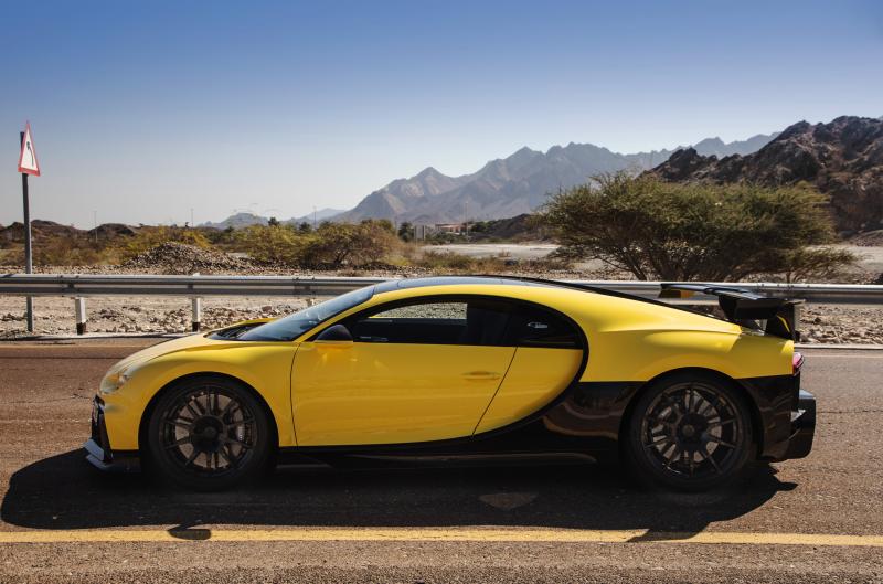  - Bugatti Chiron Pur Sport | Les photos du bolide dans les monts Hajar